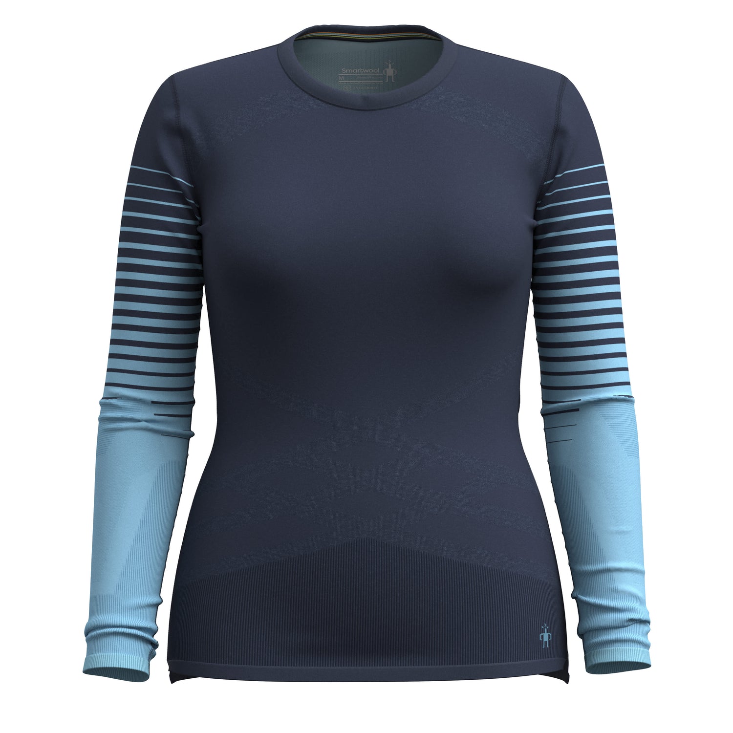 Couche de base Smartwool Intraknit Thermal Mérinos Pattern Crew Femmes - Plein Air Entrepôt