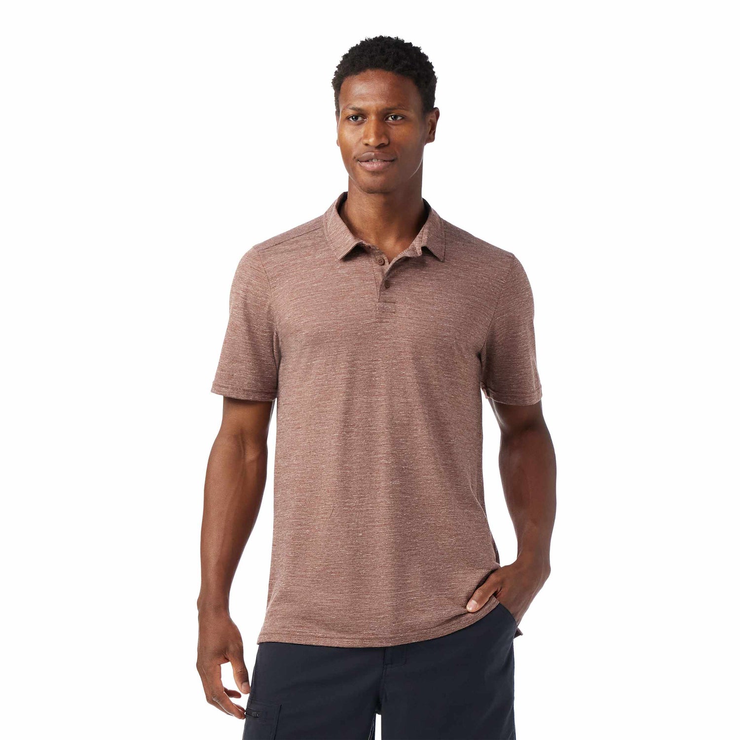 Polo Smartwool Hemp Blend Manches Courtes Hommes - Plein Air Entrepôt