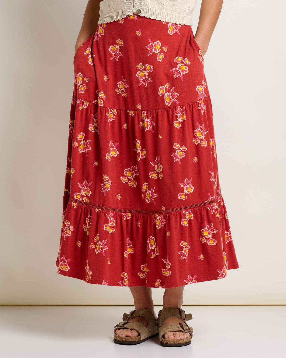 Jupe Toad & Co Mairgold Tiered Midi Femmes