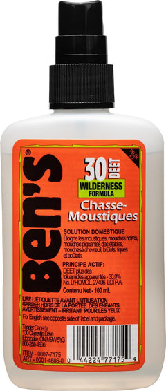 Chasse-moustiques Ben's 30% Deet 100ml - Plein Air Entrepôt