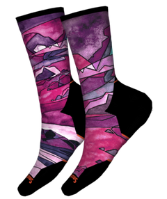 Smartwool Athlete Run Print Crew Targeted Cushion Femme - Plein Air Entrepôt