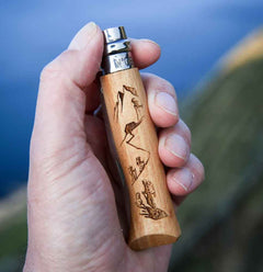 Opinel Couteau #08 Inox Bois Gravure Randonée - Plein Air Entrepôt