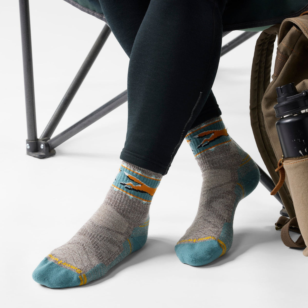 Bas Smartwool Hike Light Cushion Mid Crew Fox Meadow Femmes - Plein Air Entrepôt