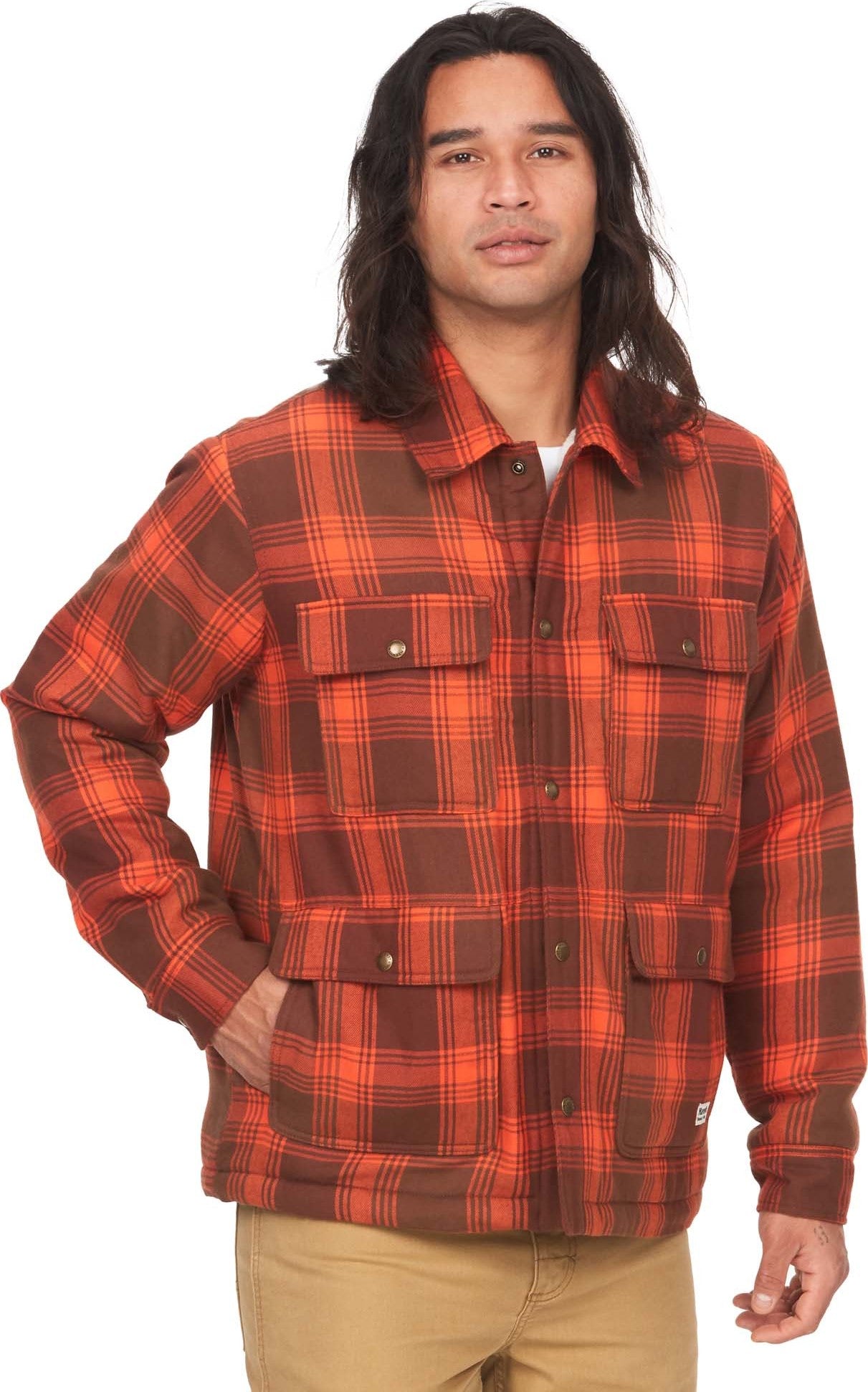 Marmot Ridgefield Heavyweight Sherpa-Lined Flannel Shirt Jacket Men