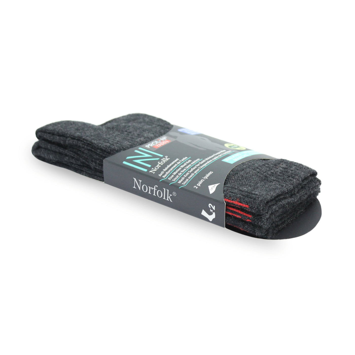 Bas Norfolk Crew Length Lightweight Mérinos Paquet de 2 - Plein Air Entrepôt