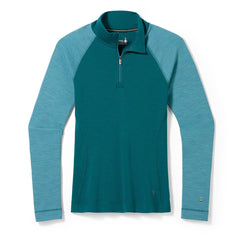 Couche de base SMARTWOOL Classic Thermal Merino 1/4 Zip Boxed Femmes - Plein Air Entrepôt