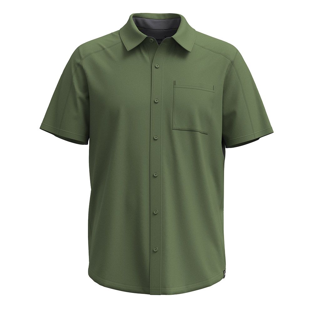 Smartwool Printed Manches Courtes Button Down Hommes - Plein air Entrepôt