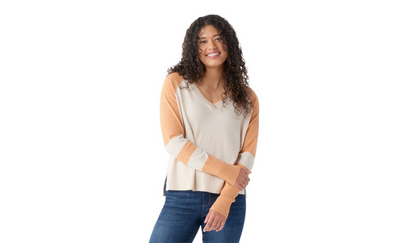 Smartwool Edgewood V-neck Sweater Femmes - Plein Air Entrepôt