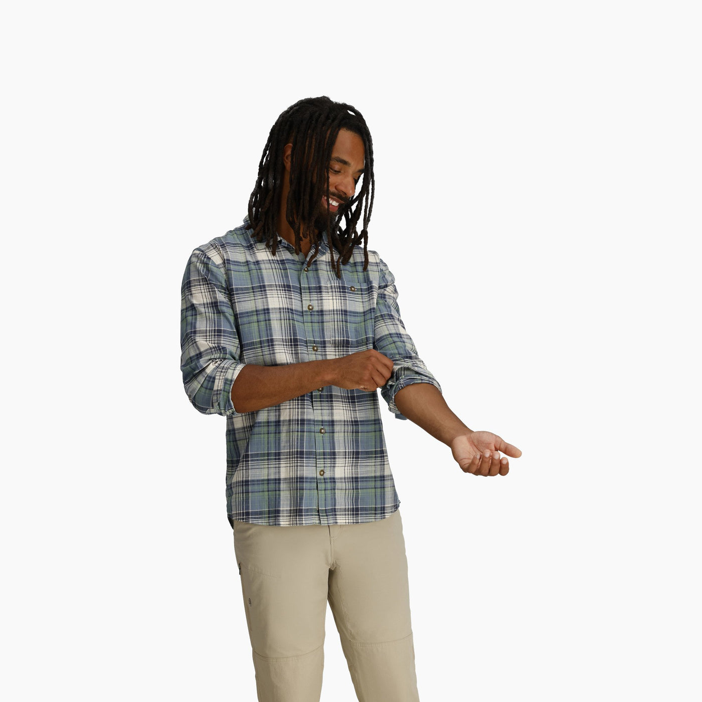 Chemise Manches Longues Royal Robbins Redwood Plaid Hommes - Plein Air Entrepôt