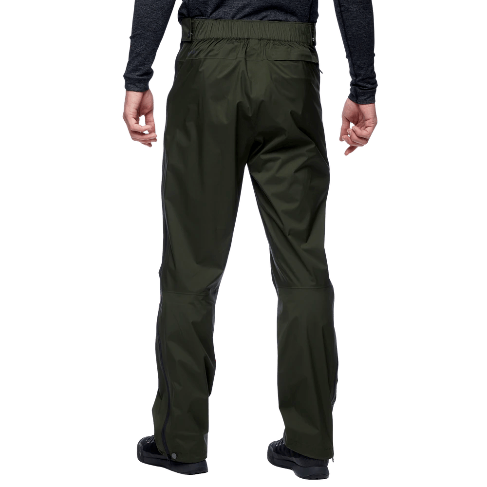 Black Diamond Rain Pants Stormline Stretch F Zip Men