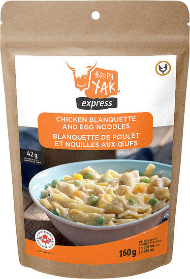Happy Yak Chicken Blanquette on Egg Noodles - Plein Air Entrepôt