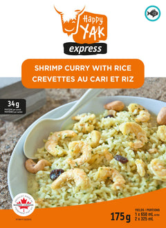 Happy Yak Crevettes au Cari et Riz-Plein Air Entrepôt