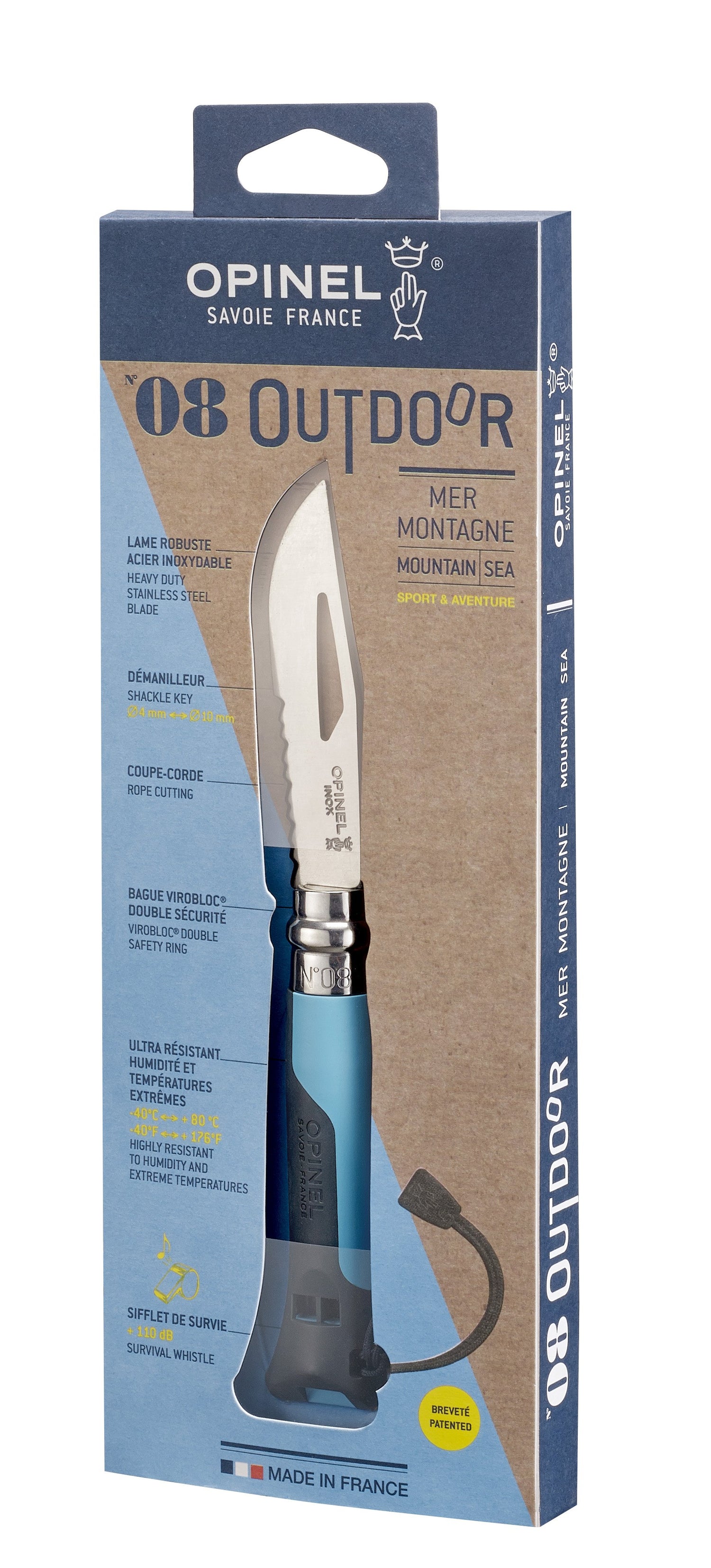 Opinel Couteau Outdoor # 8-Plein Air Entrepôt