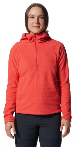 Mountain Hardwear Summit Grid Half Zip Hoody Femme - Plein Air Entrepôt