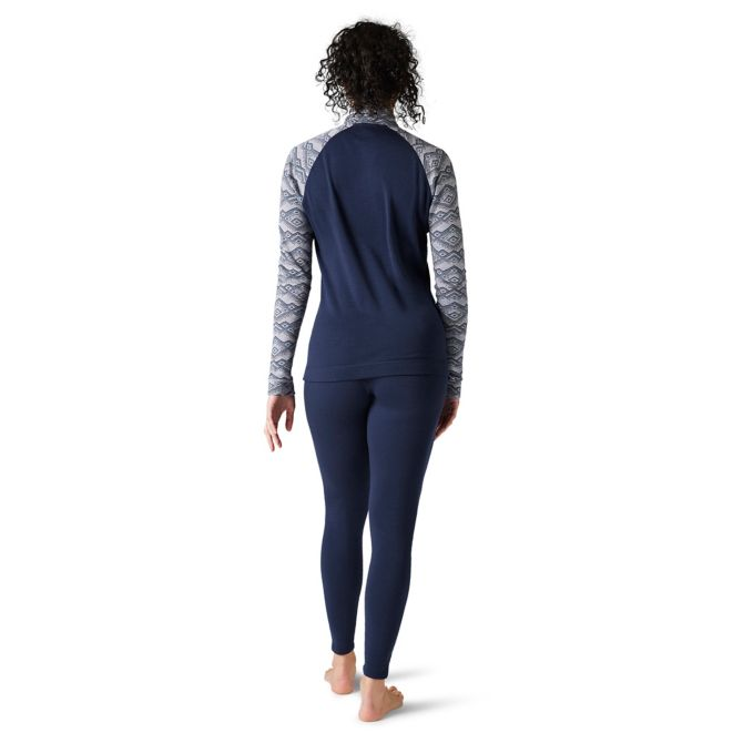 Smartwool Merino 250 Baselayer Pattern 1/4 zip Boxed Femme-Plein Air Entrepôt