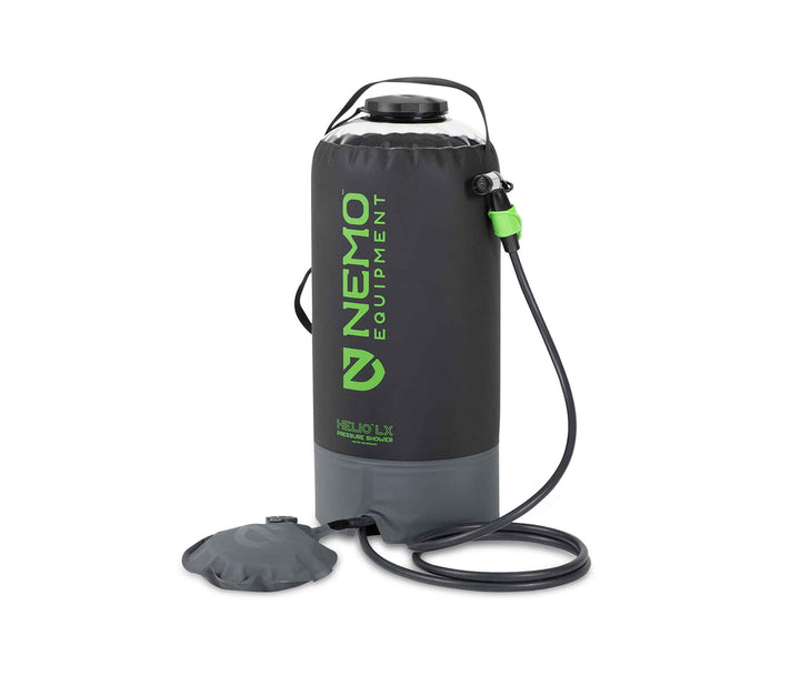 Douche Portable Nemo Helio - Pression Manuelle, Tuyau 7 Pieds, Chauffage Solaire - Occasion